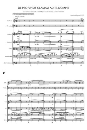 De profundis clamavi ad te (partition de choeur) – Jean-Louis Raemy