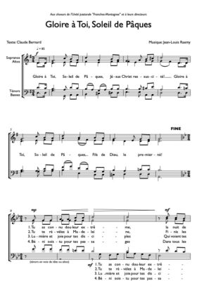 Gloire à toi, Soleil de Pâques – Jean-Louis Raemy