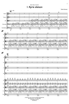 Messe Spes et Caritas (partition de direction) – Fabien Renevey