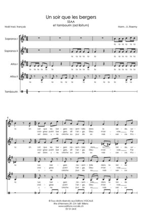 Un soir que les bergers – Arr. – Jean-Louis Raemy