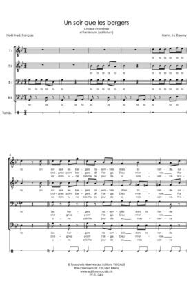 Un soir que les bergers – Arr. Jean-Louis Raemy