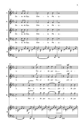 Vo chaluo, Maryè (partition chœur mixte SATB et piano) – Jean-Louis Raemy