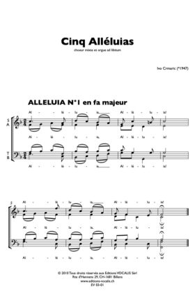 Cinq Alléluias – Ivo Crmaric