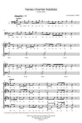 Venez chanter tralalala – Ivo Crmaric
