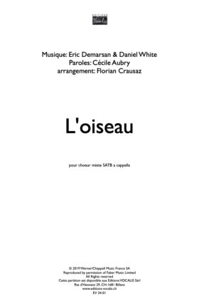 L&rsquo;oiseau – Arr. Florian Crausaz