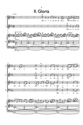 Missa brevis « O lux beatissima » SATB – (partition de direction) – Valentin Villard