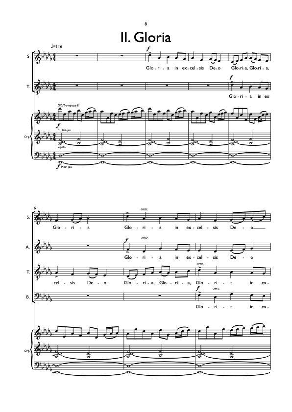Missa brevis "O lux beatissima" SATB - (partition de direction) - Valentin Villard – Image 2