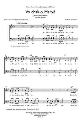 Vo chaluo, Maryè – Paul Esseiva