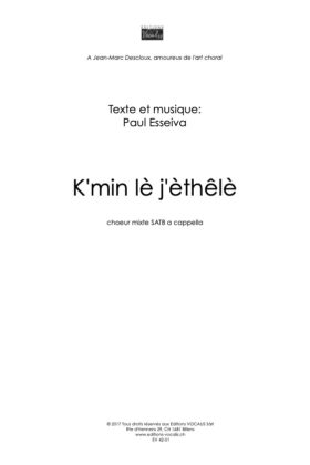 K&rsquo;min lè j&rsquo;èthêlè – Paul Esseiva