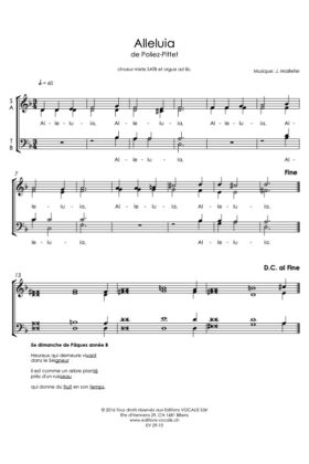 Alleluia de Poliez-Pittet – Joséphine Maillefer