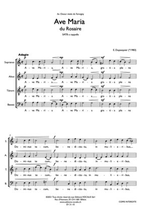 Ave Maria du rosaire – Emmanuel Dupasquier