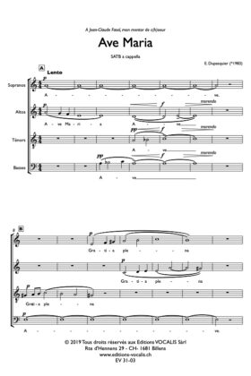 Ave Maria – Emmanuel Dupasquier