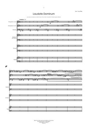 Laudate Dominum (partition direction)