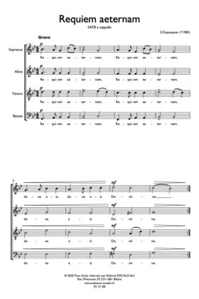 Requiem aeternam – Emmanuel Dupasquier