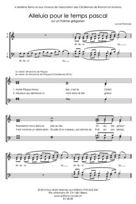 Alleluia pour le temps pascal – L. Francey
