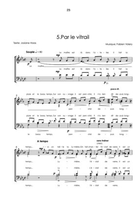 Balade romontoise (partition chœur) – Fabien Volery / Josiane Haas