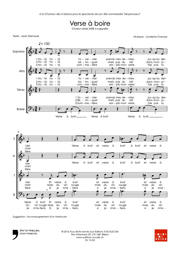 Verse à boire - Jocelyne Crausaz / Jean Steinauer – Image 2