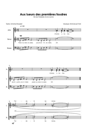 Aux lueurs des premières foudres (tiré de « L&rsquo;Odyssée d&rsquo;une aurore) – Emmanuel Violi / Antoine Rosselet