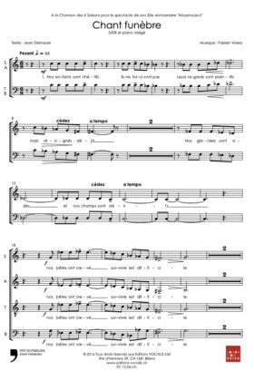 Chant funèbre – Fabien Volery / Jean Steinauer