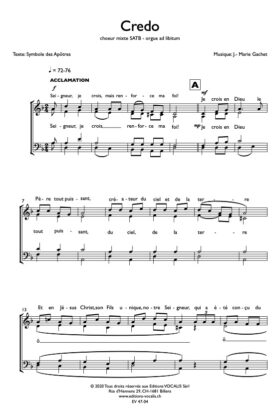 Credo – Jean-Marie Gachet