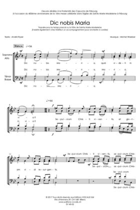 Dic nobis Maria – Michel Waeber / André Ryser