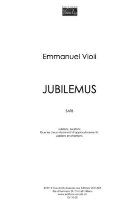Jubilemus – Emmanuel Violi
