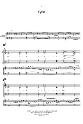 Messe « Dieu fort réponds-moi » (partition direction) – Olivier Rossel