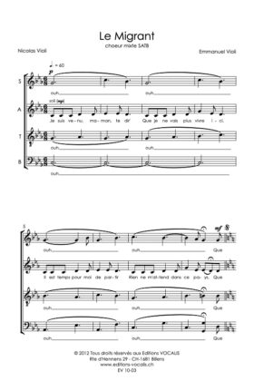 Le migrant – Emmanuel Violi / Nicolas Violi