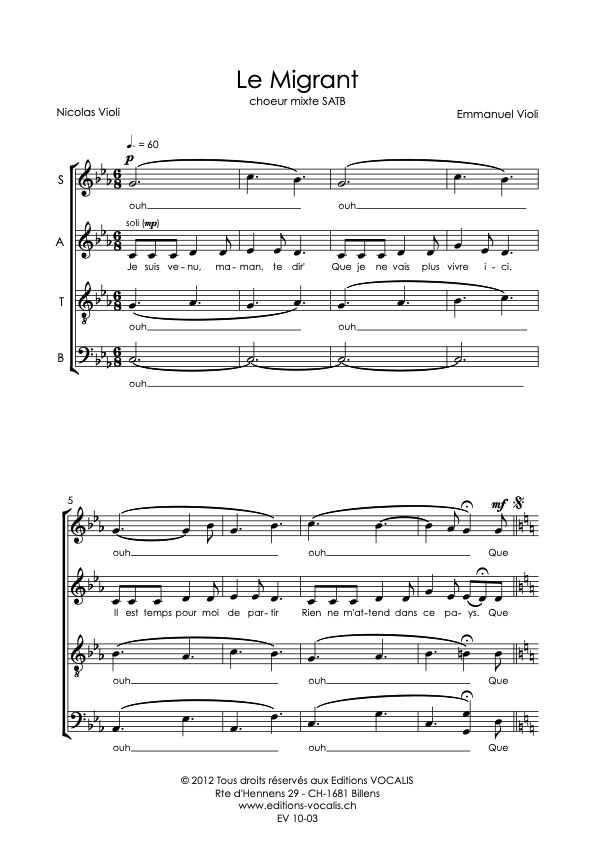 Le migrant - Emmanuel Violi / Nicolas Violi