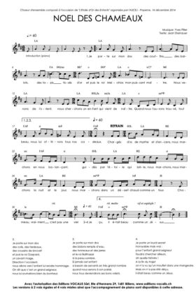 Noël des chameaux (unisson) – Yves Piller / Jean Steinauer