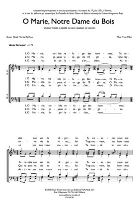 O Marie, Notre Dame du Bois – Yves Piller / Martial Python