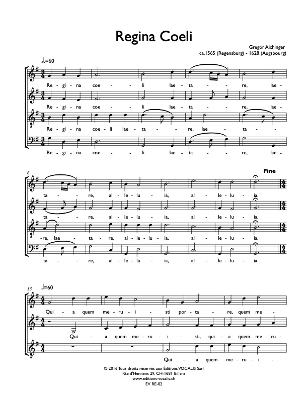 Regina Coeli - Gregor Aichinger