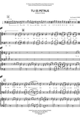 Tu es Petrus (partition direction) – Ivo Crmaric