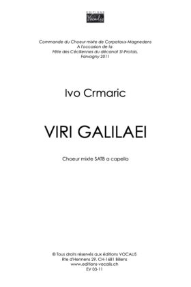 Viri galilaei – Ivo Crmaric
