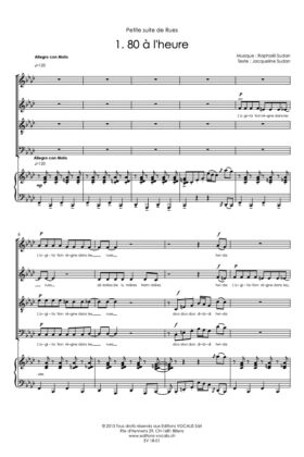 Petite suite de Rues (partition direction) – Raphaël Sudan