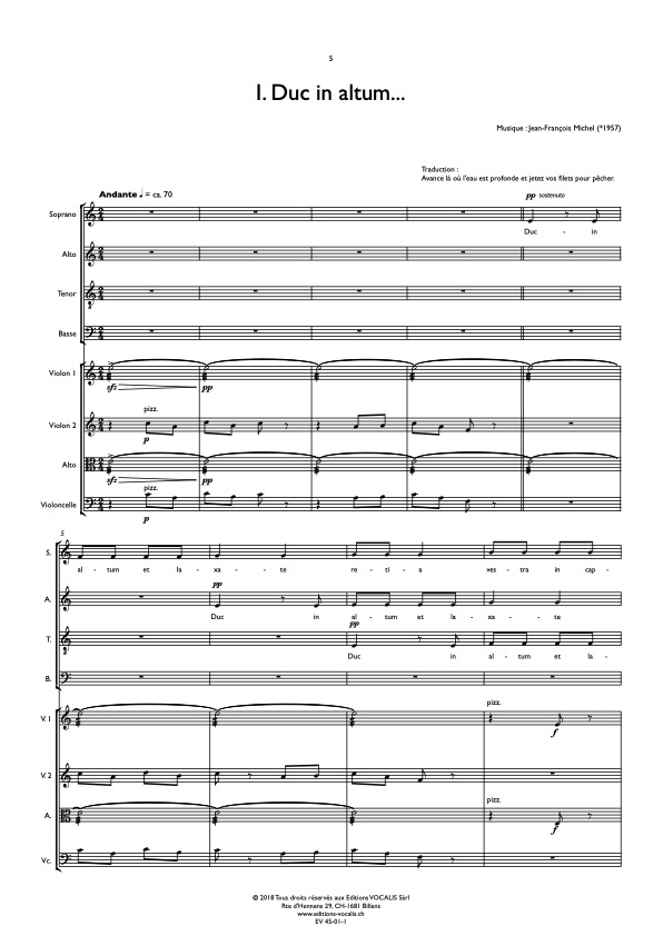 Les chemins de Pierre (partition de direction) - Jean-François Michel / Pierre Schuwey – Image 2