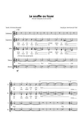 Le souffle au foyer (tiré de « L’Odyssée d’une aurore) – Emmanuel Violi / Antoine Rosselet